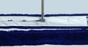 INDUSTRIAL DUST MOP WITH S.S. HANDLE 24MM 48" ACRYLIC (COMPLETE SET) 24" (60CM)